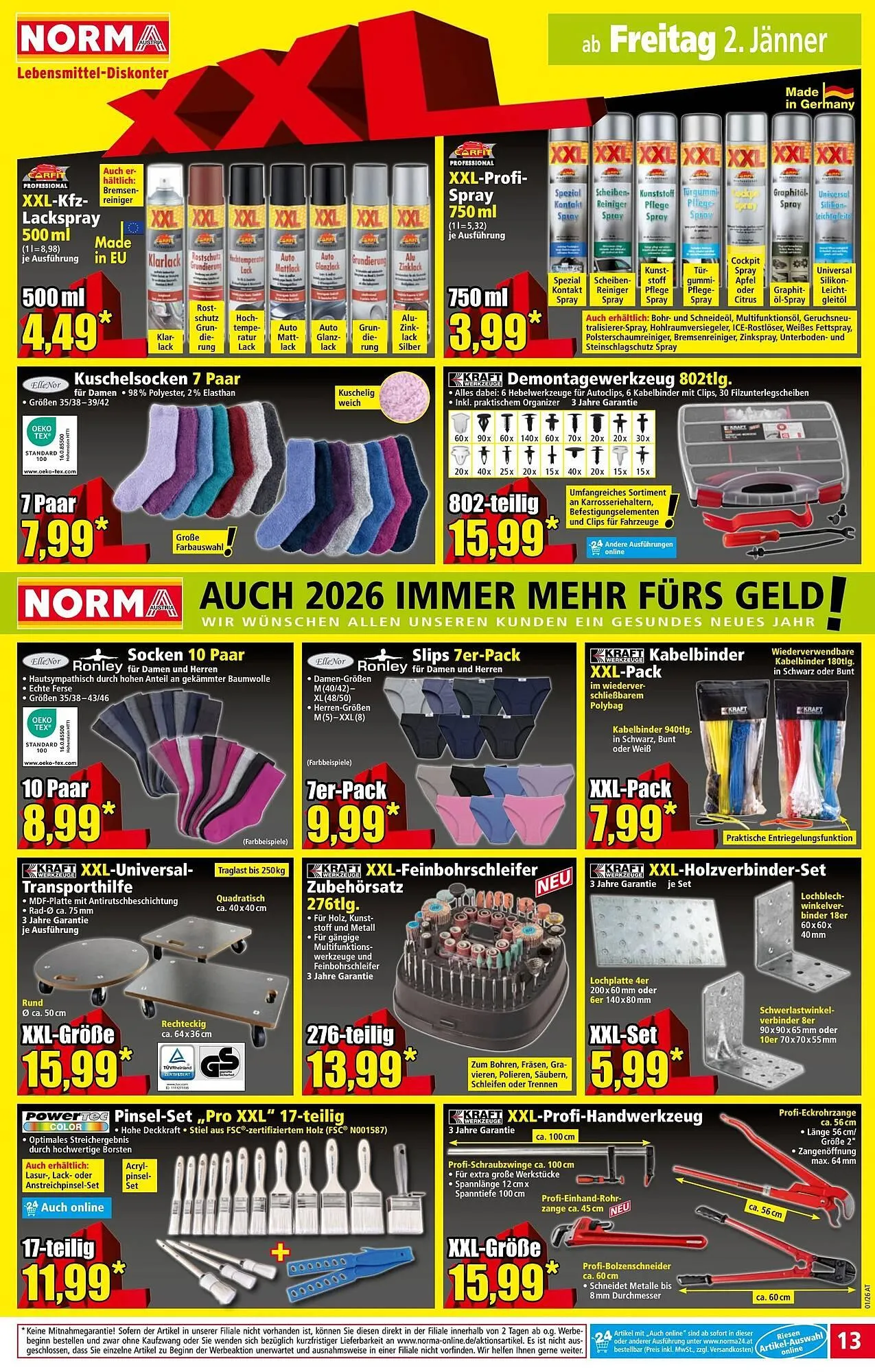 Norma Prospekt von 29. Dezember bis 4. Jänner 2026 - Flugblätt seite  13