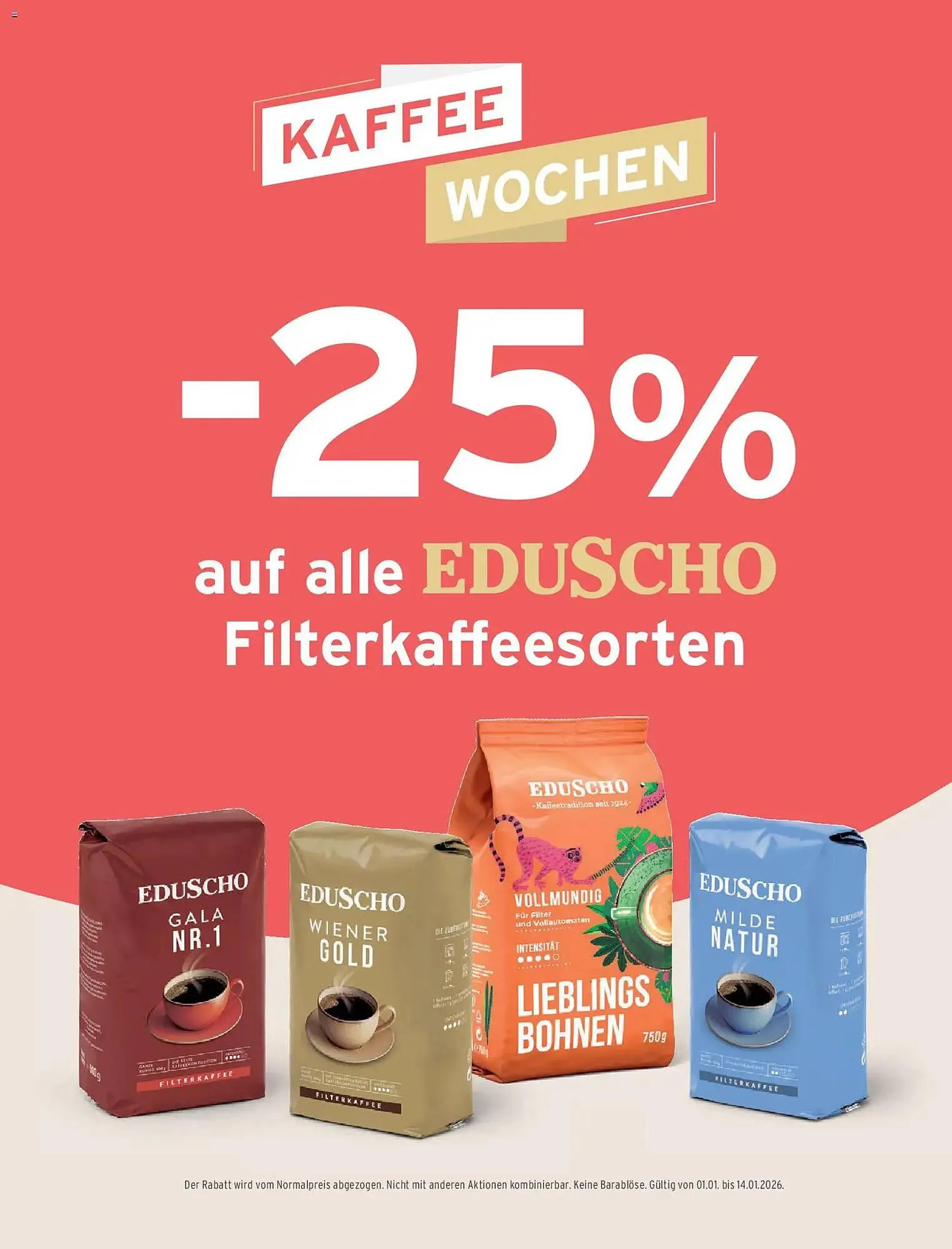 Tchibo Eduscho Flugblatt von 1. Jänner bis 31. Jänner 2026 - Flugblätt seite  151