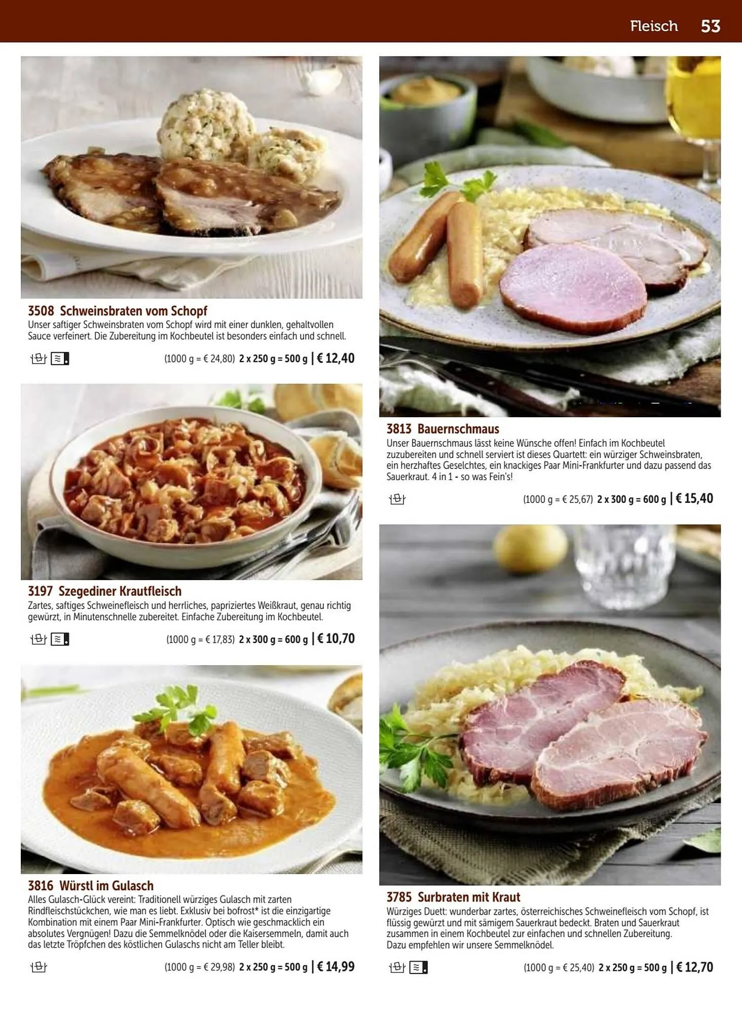 Bofrost Flugblatt von 25. September bis 29. Februar 2024 - Flugblätt seite  53