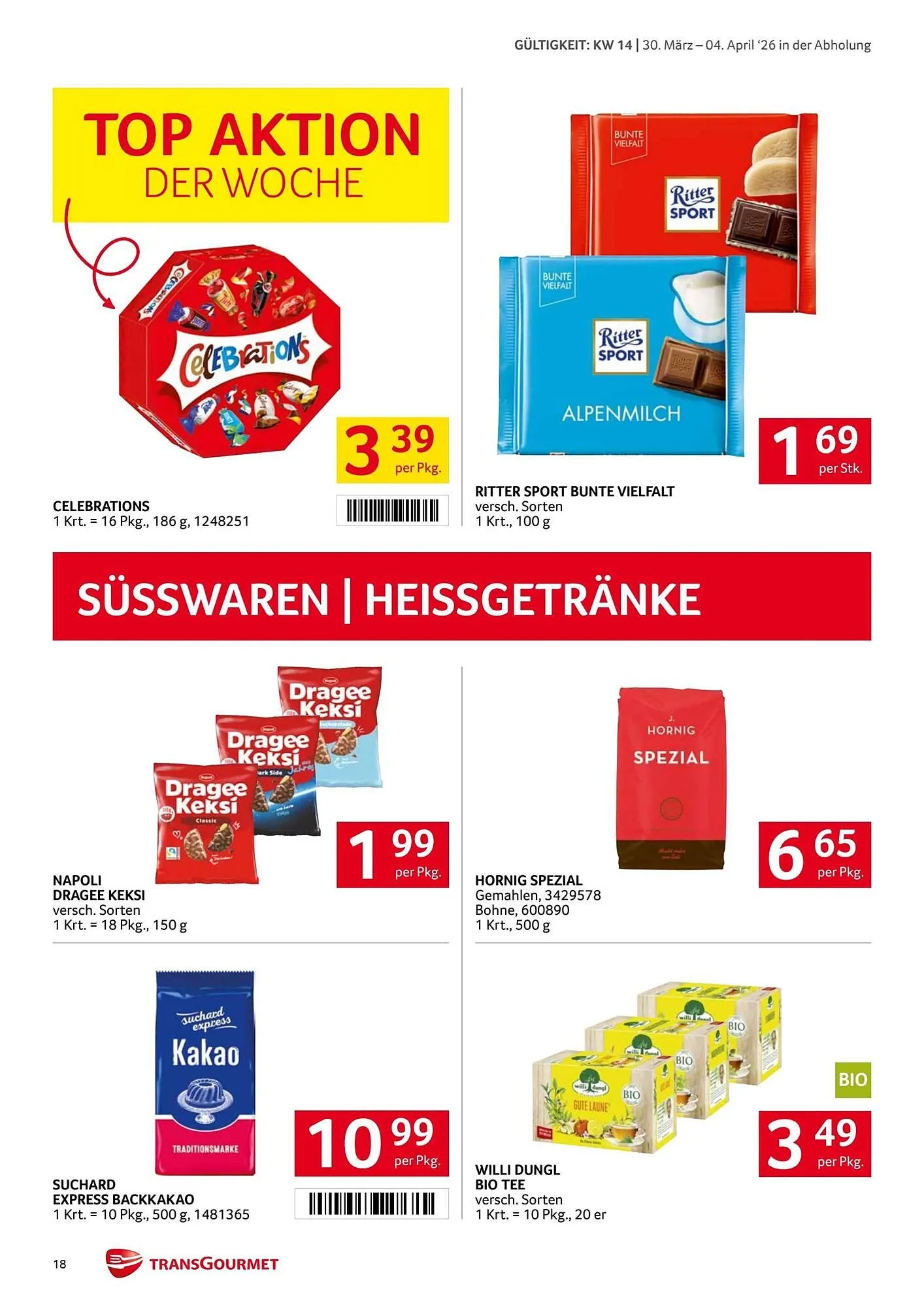 Transgourmet Flugblatt von 30. März bis 4. April 2026 - Flugblätt seite 17