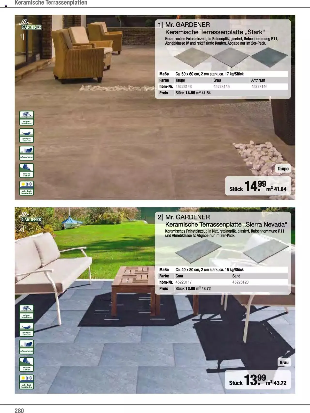 Hagebau Gartenjahr 2023 von 7. März bis 31. Dezember 2023 - Flugblätt seite 280