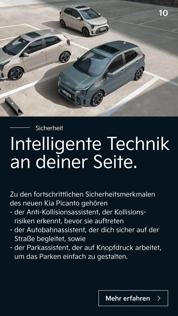 Kia Picanto von 27. Juli bis 27. Juli 2025 - Flugblätt seite  10