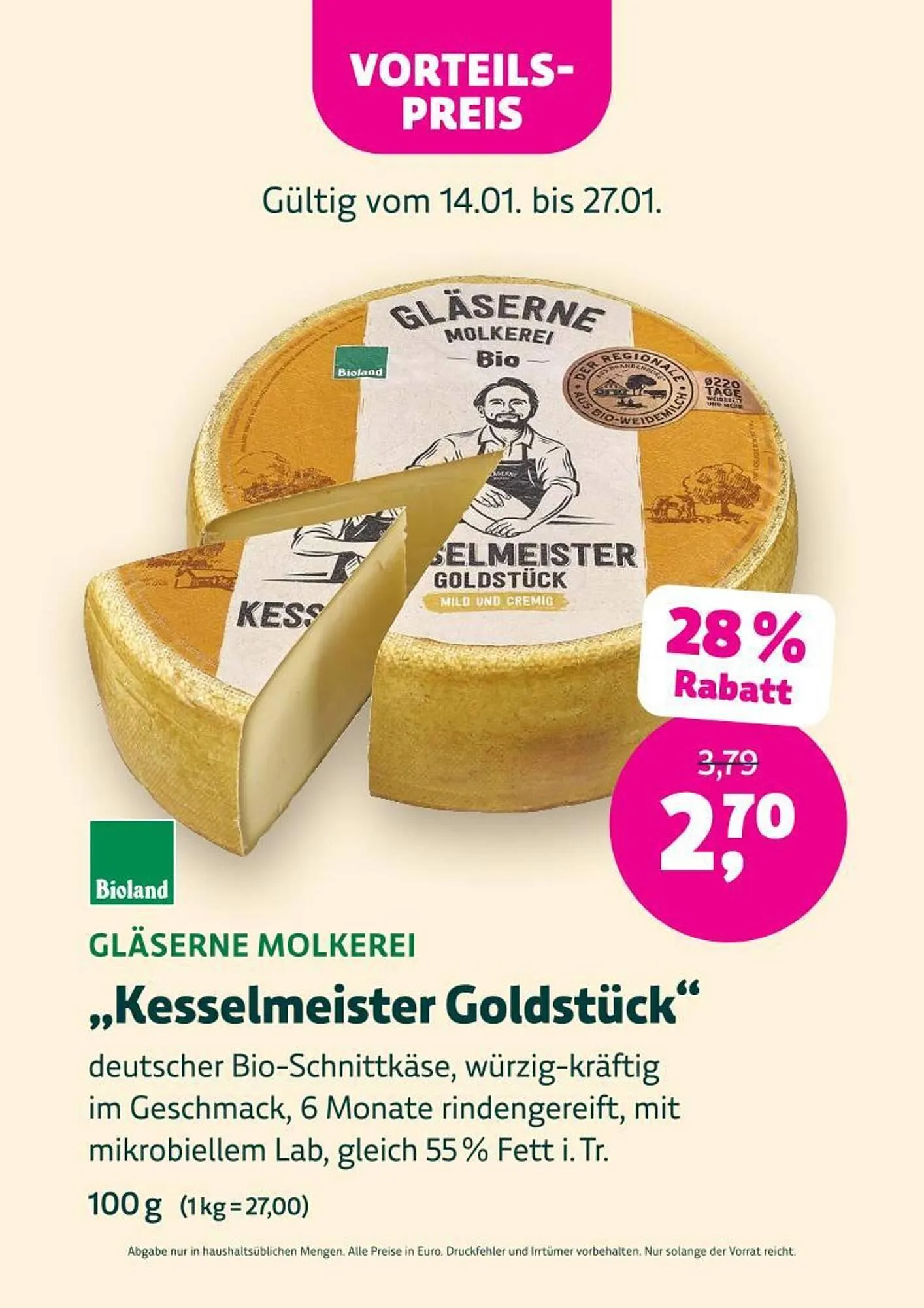 Denn's Biomarkt Flugblatt von 14. Jänner bis 27. Jänner 2026 - Flugblätt seite  4