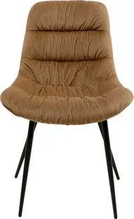Stuhl South Side Samt Braun