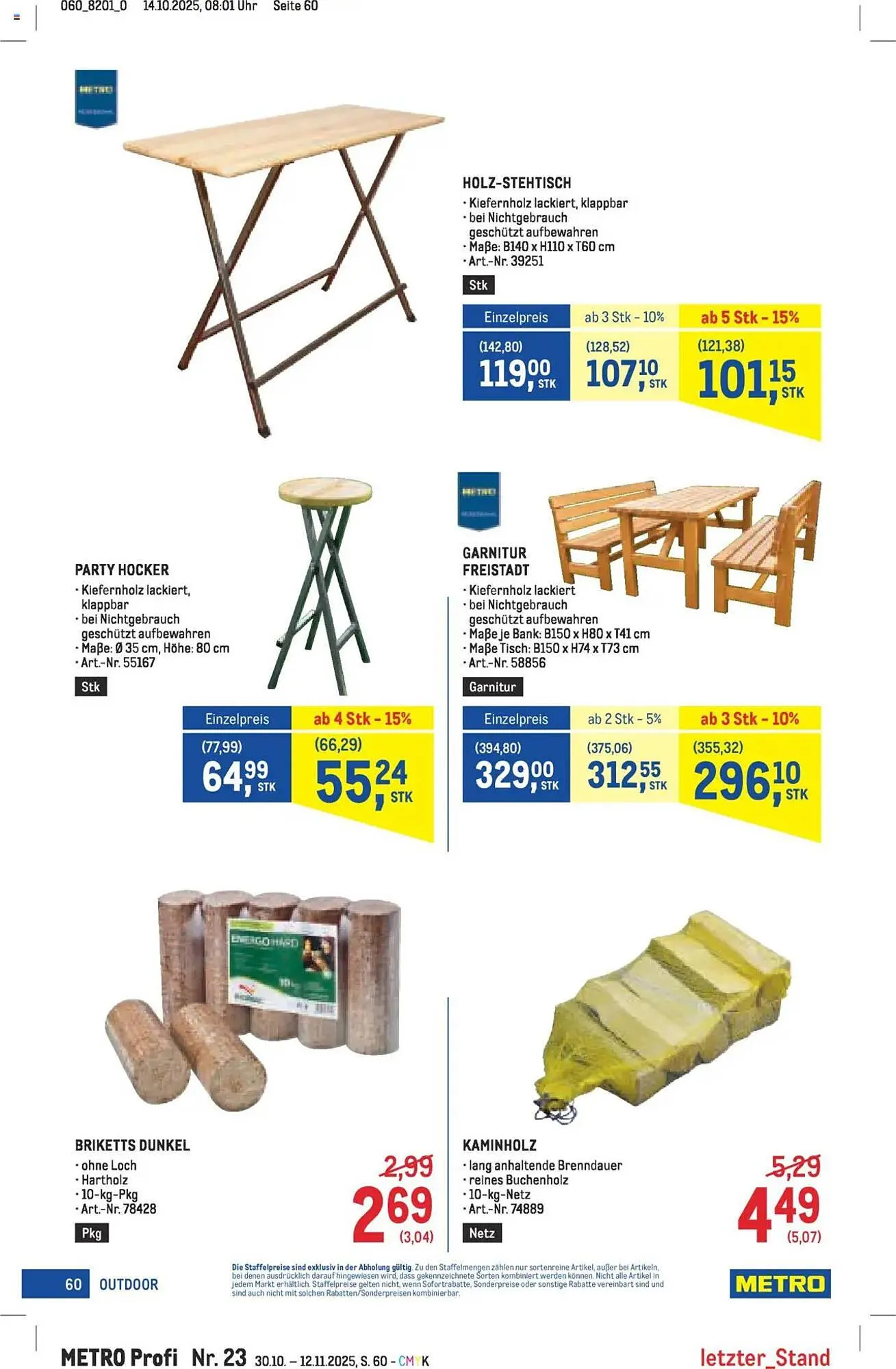 Metro Flugblatt von 30. Oktober bis 12. November 2025 - Flugblätt seite 60