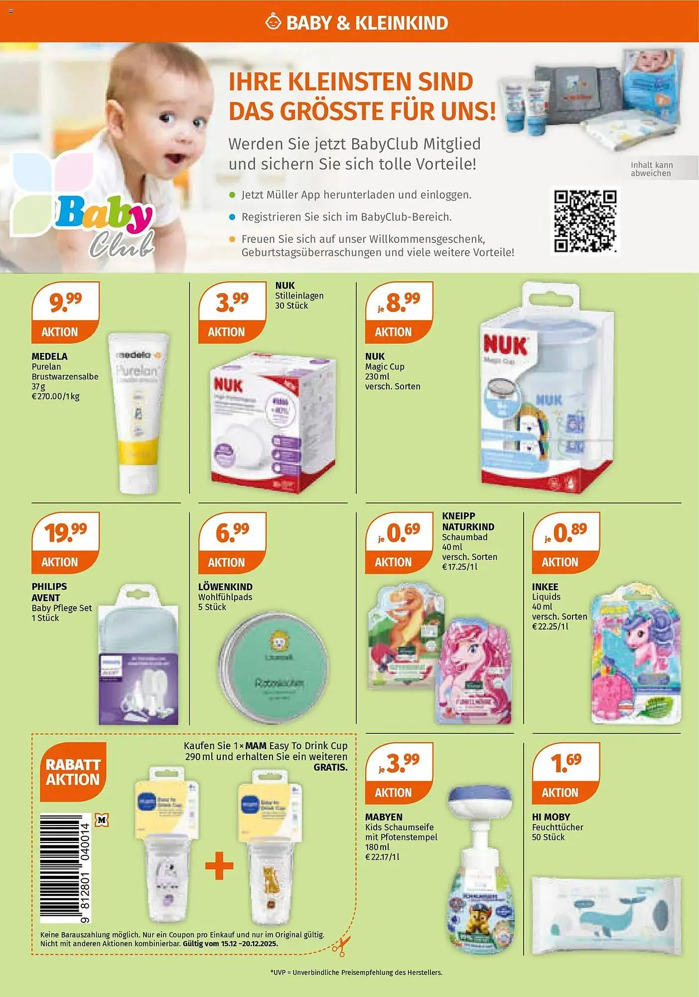 Müller Flugblatt von 15. Dezember bis 20. Dezember 2025 - Flugblätt seite  14