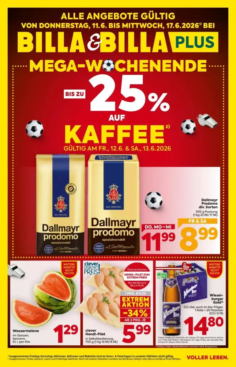 Billa Angebote gültig bis 17.06.2026 von 11. Juni bis 17. Juni 2026 - Flugblätt seite 1