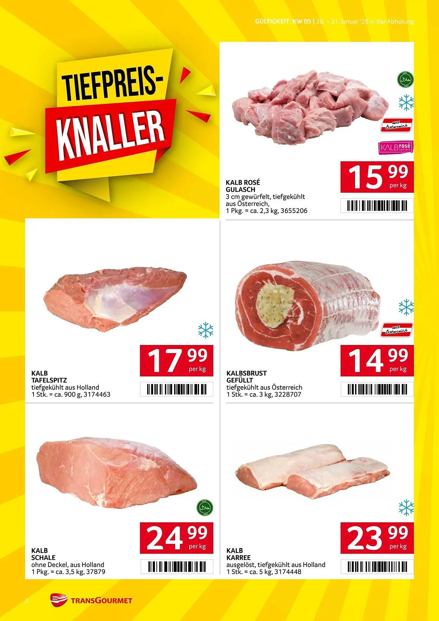 Transgourmet Flugblatt von 26. Jänner bis 31. Jänner 2026 - Flugblätt seite  2