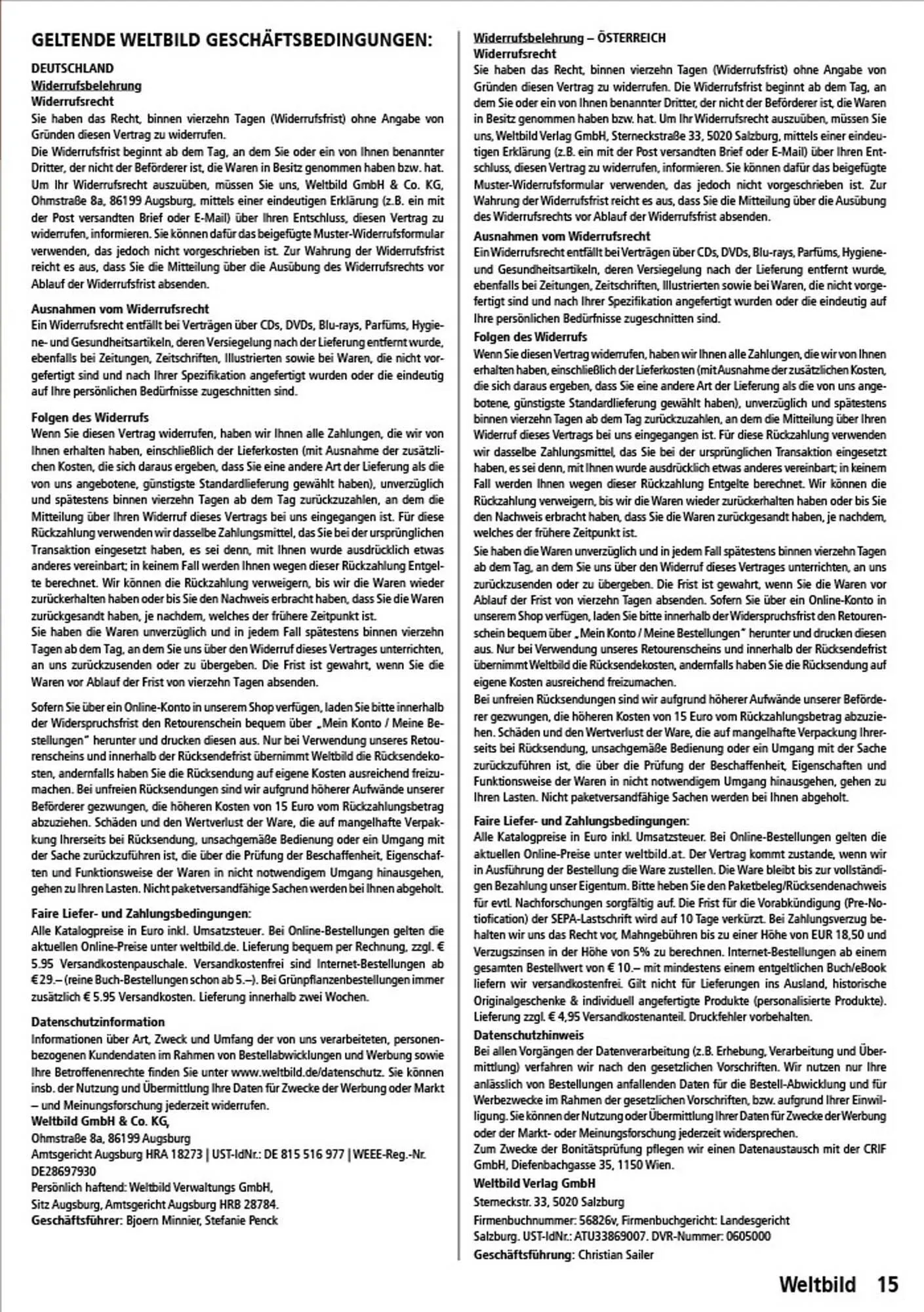 Weltbild Flugblatt von 23. Februar bis 29. Februar 2024 - Flugblätt seite 15