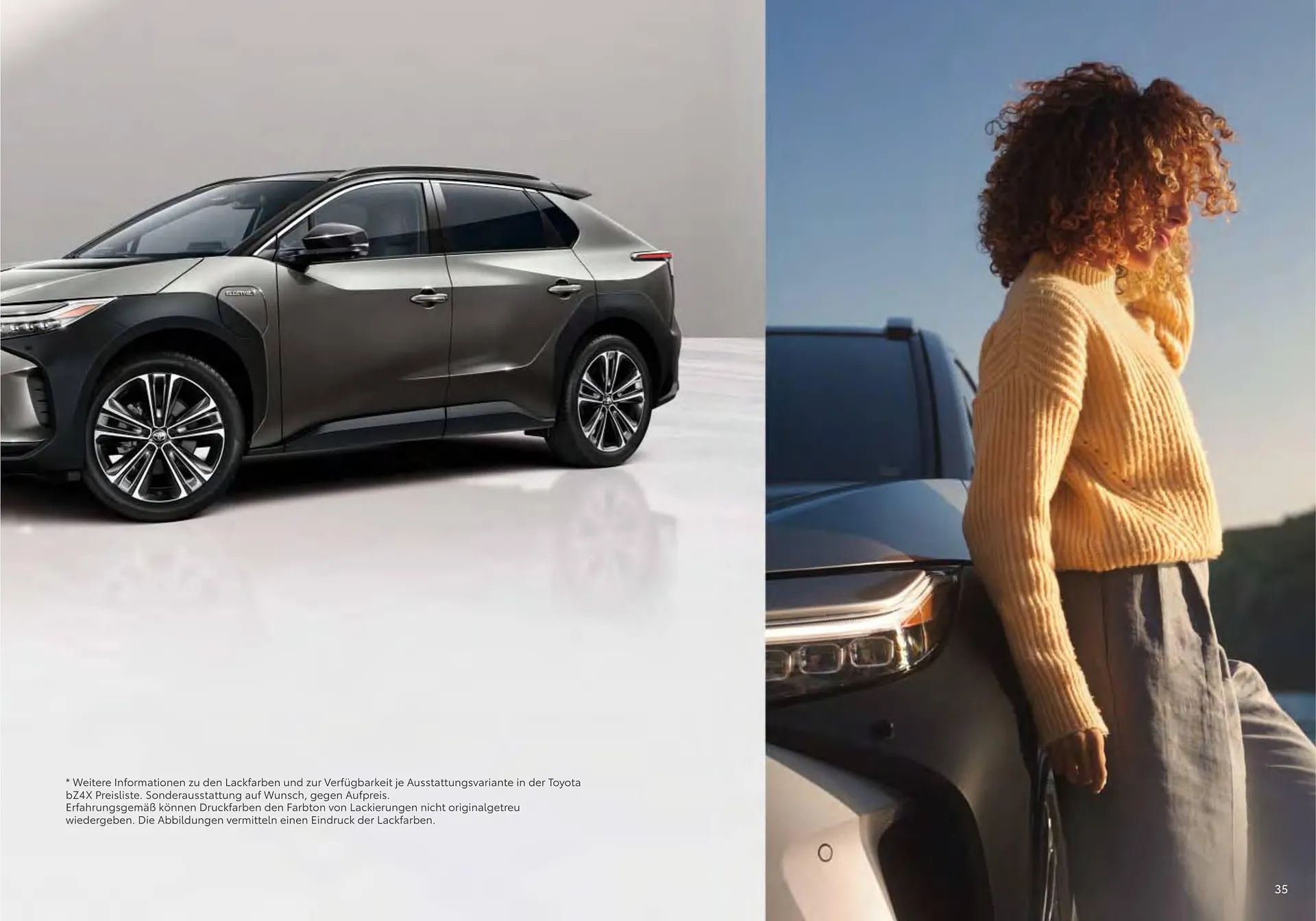 Toyota bZ4X Flugblatt von 11. Juli bis 9. Jänner 2025 - Flugblätt seite  35