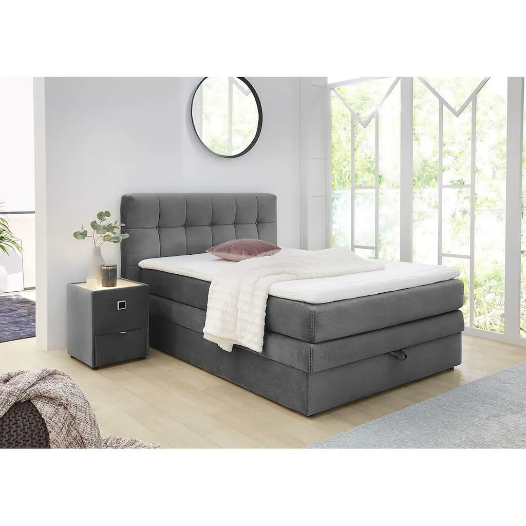 Jockenhöfer Gruppe Boxspringbett »Amy« mit Bettkasten und Kaltschaum-Topper, erhältlich in 120, 140 & 180cm