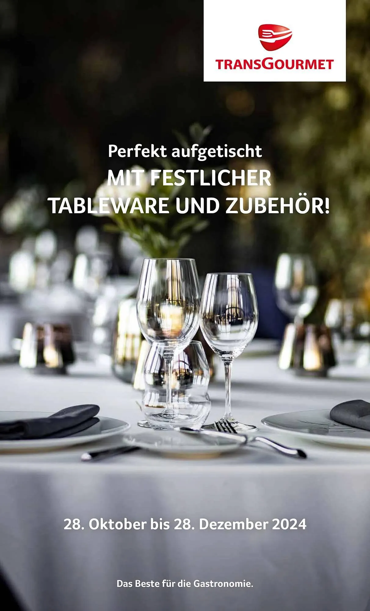 Transgourmet Flugblatt von 28. Oktober bis 29. Dezember 2024 - Flugblätt seite  1
