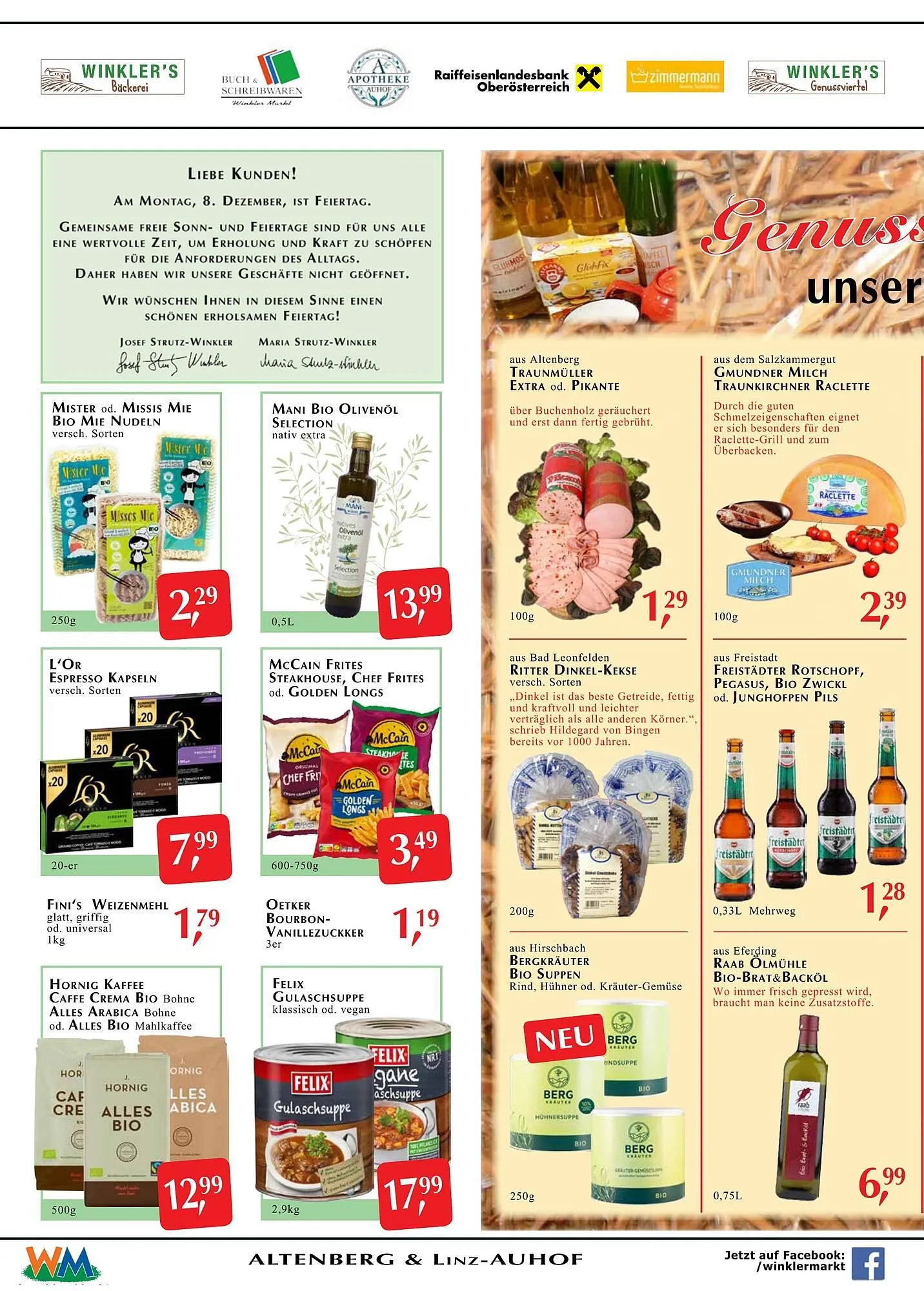 Winkler Markt Flugblatt von 4. Dezember bis 17. Dezember 2025 - Flugblätt seite  2