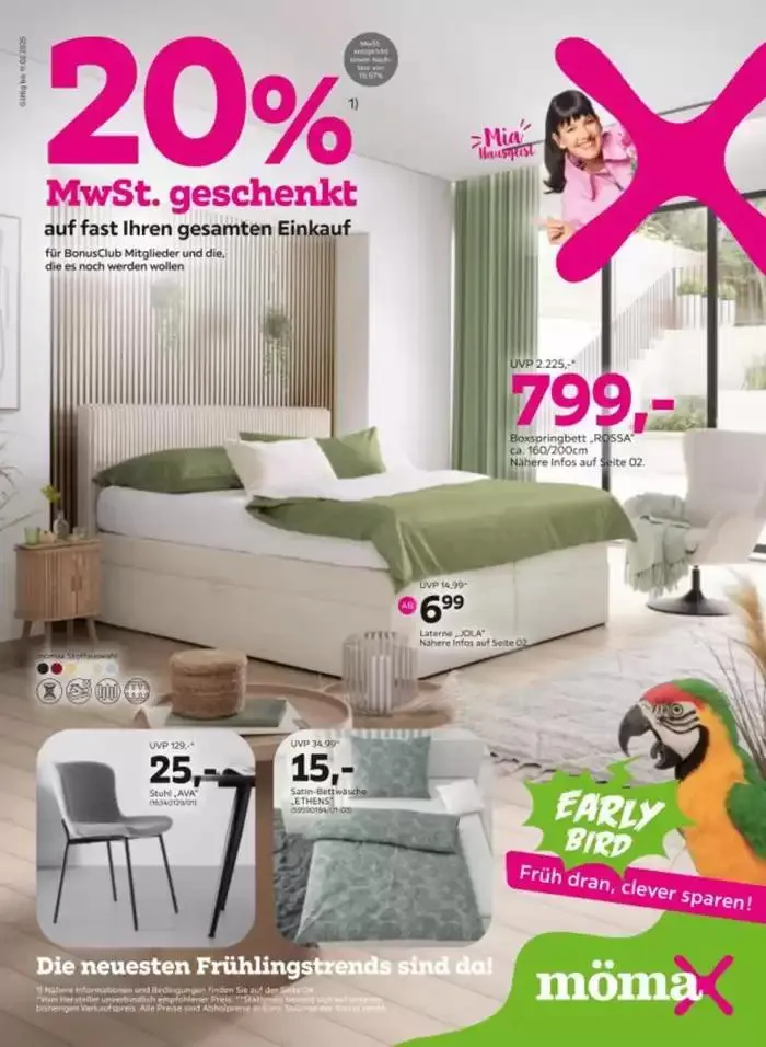 20% MwSt. geschenkt auf fast Ihren gesamten Einkauf - 1