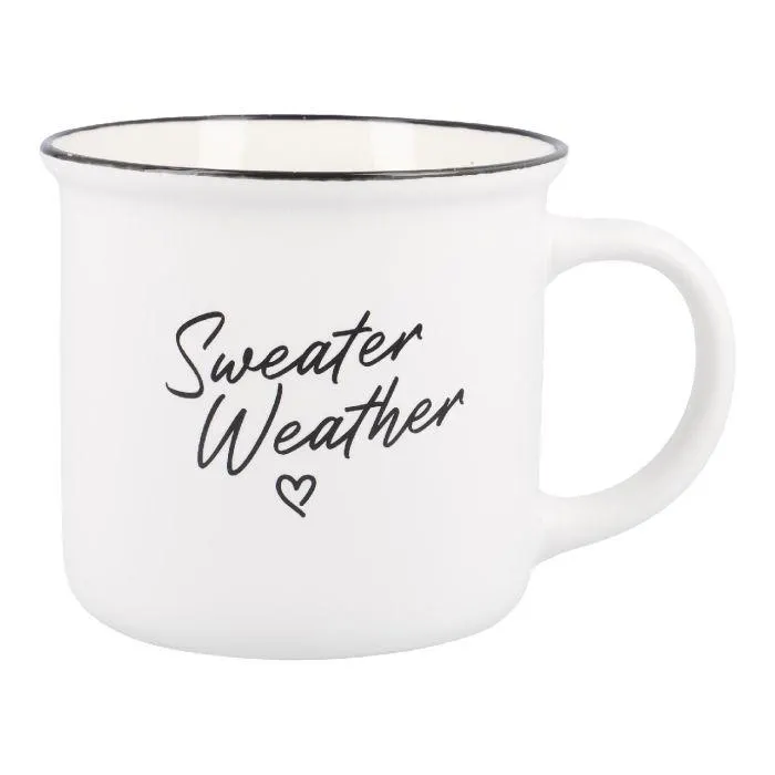 Becher Spruch, Sweater Weather, 300 ml