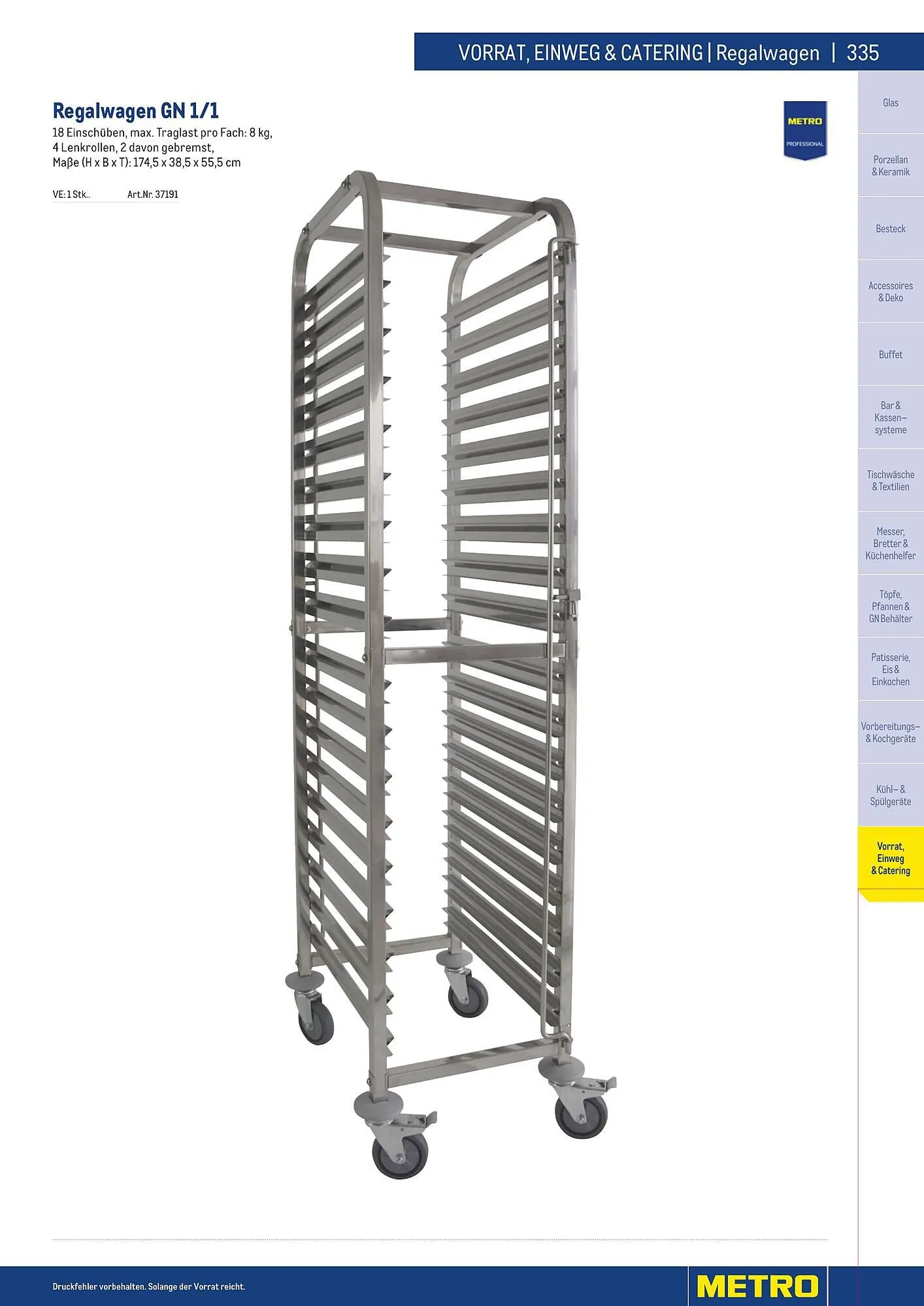 Metro Flugblatt von 25. März bis 31. Dezember 2026 - Flugblätt seite  335
