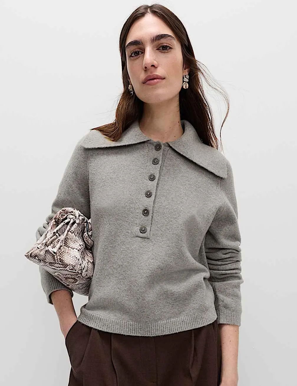 Svetr s límcem s obsahem bavlny