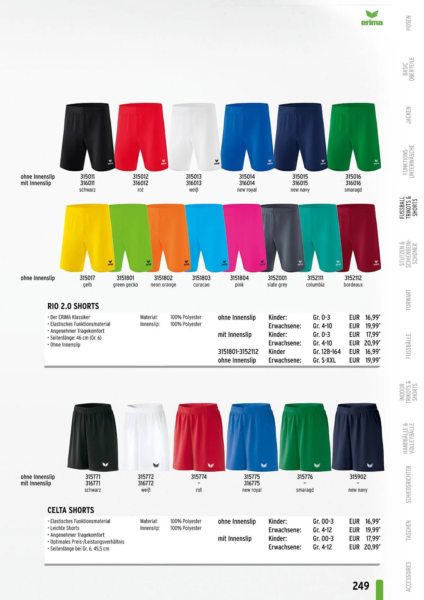 ERIMA Flugblatt von 2. Jänner bis 31. Dezember 2024 - Flugblätt seite 249