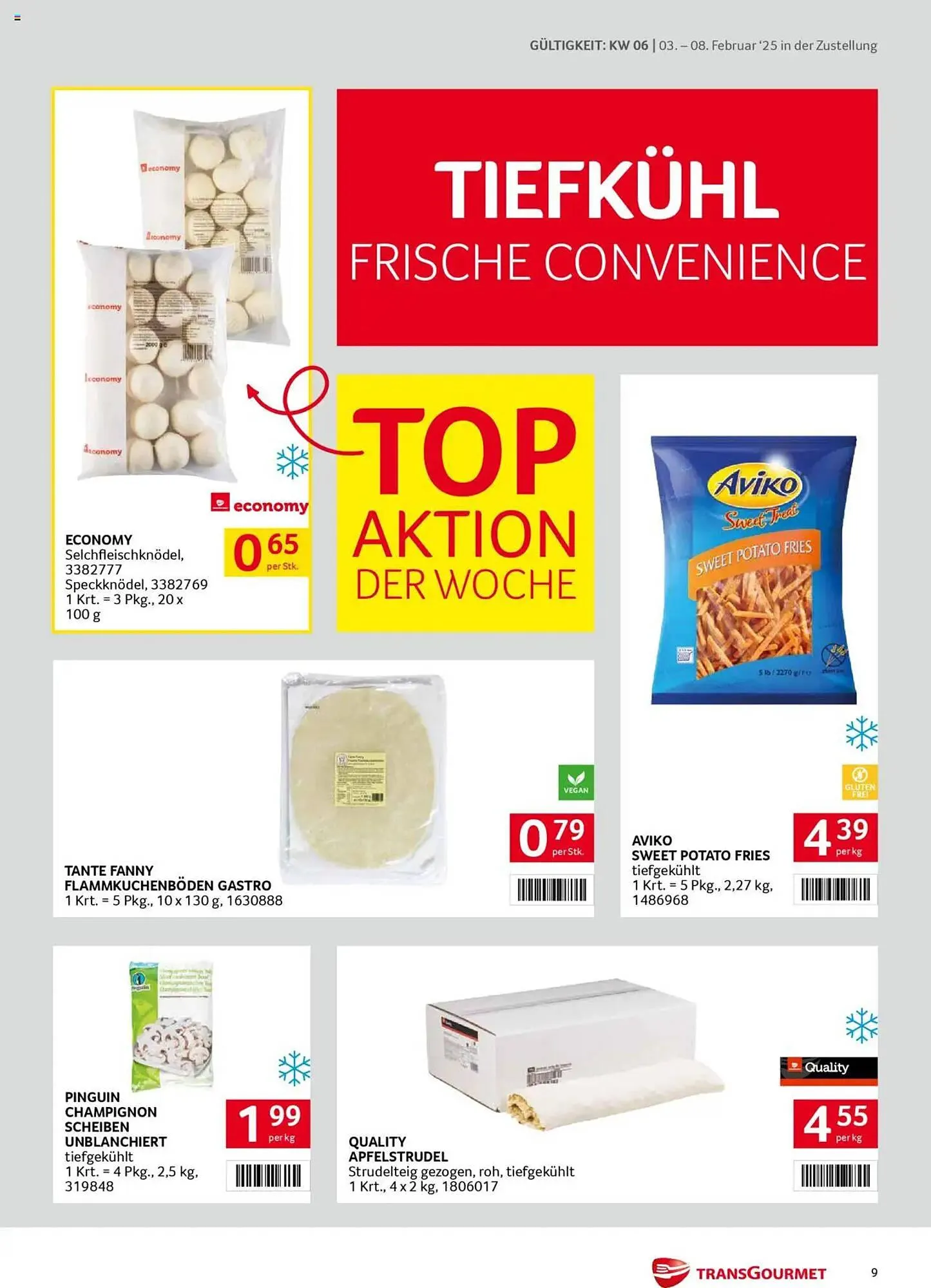 Transgourmet Flugblatt von 3. Februar bis 8. Februar 2025 - Flugblätt seite  9