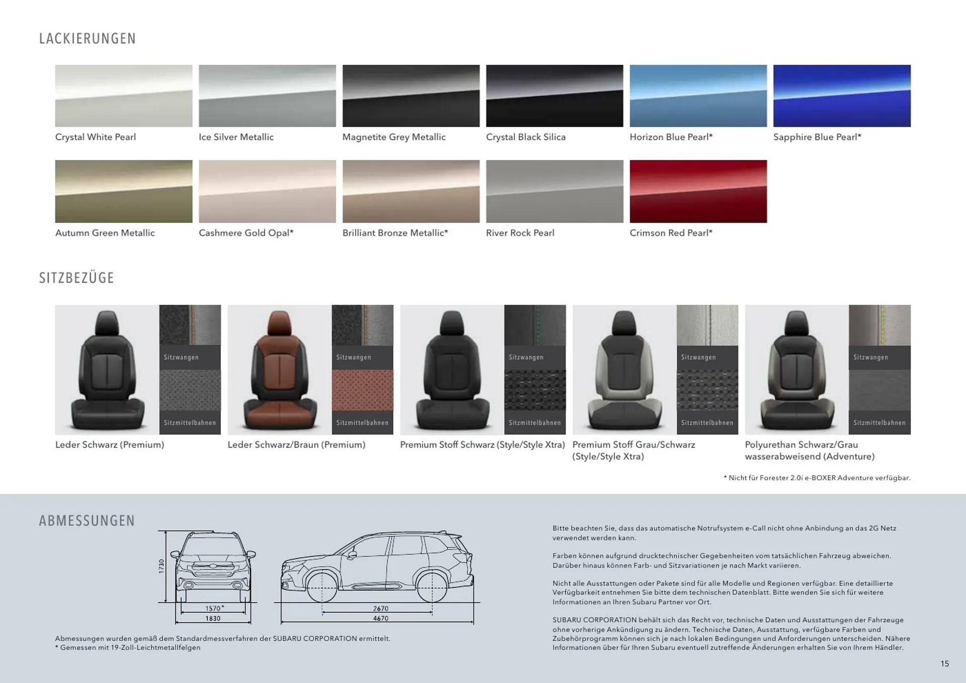 Subaru Flugblatt von 1. Juli bis 25. Februar 2026 - Flugblätt seite  15