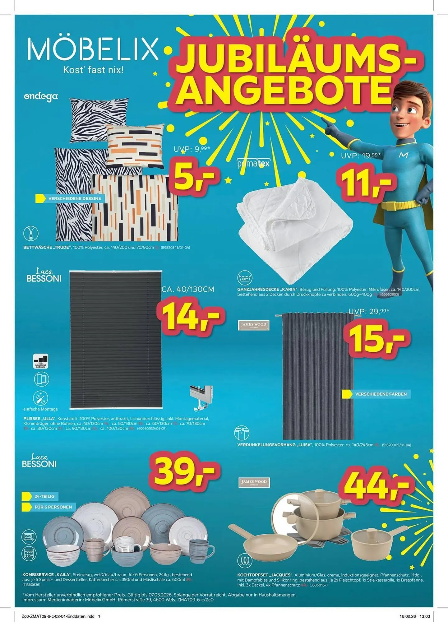 Möbelix Prospekt von 24. Februar bis 7. März 2026 - Flugblätt seite  2
