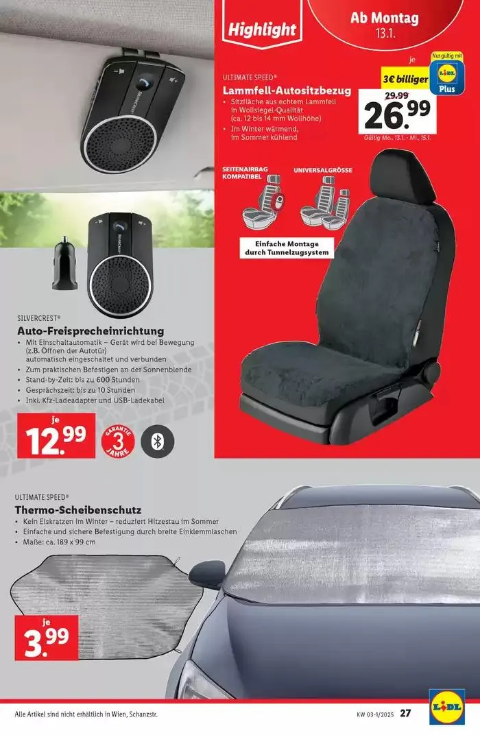 Exklusive Deals und Schnäppchen von 9. Jänner bis 15. Jänner 2025 - Flugblätt seite 29