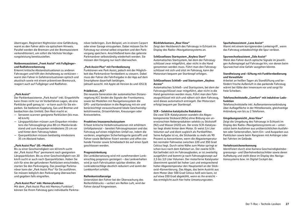 Volkswagen T-Roc von 16. Februar bis 16. Februar 2025 - Flugblätt seite 27