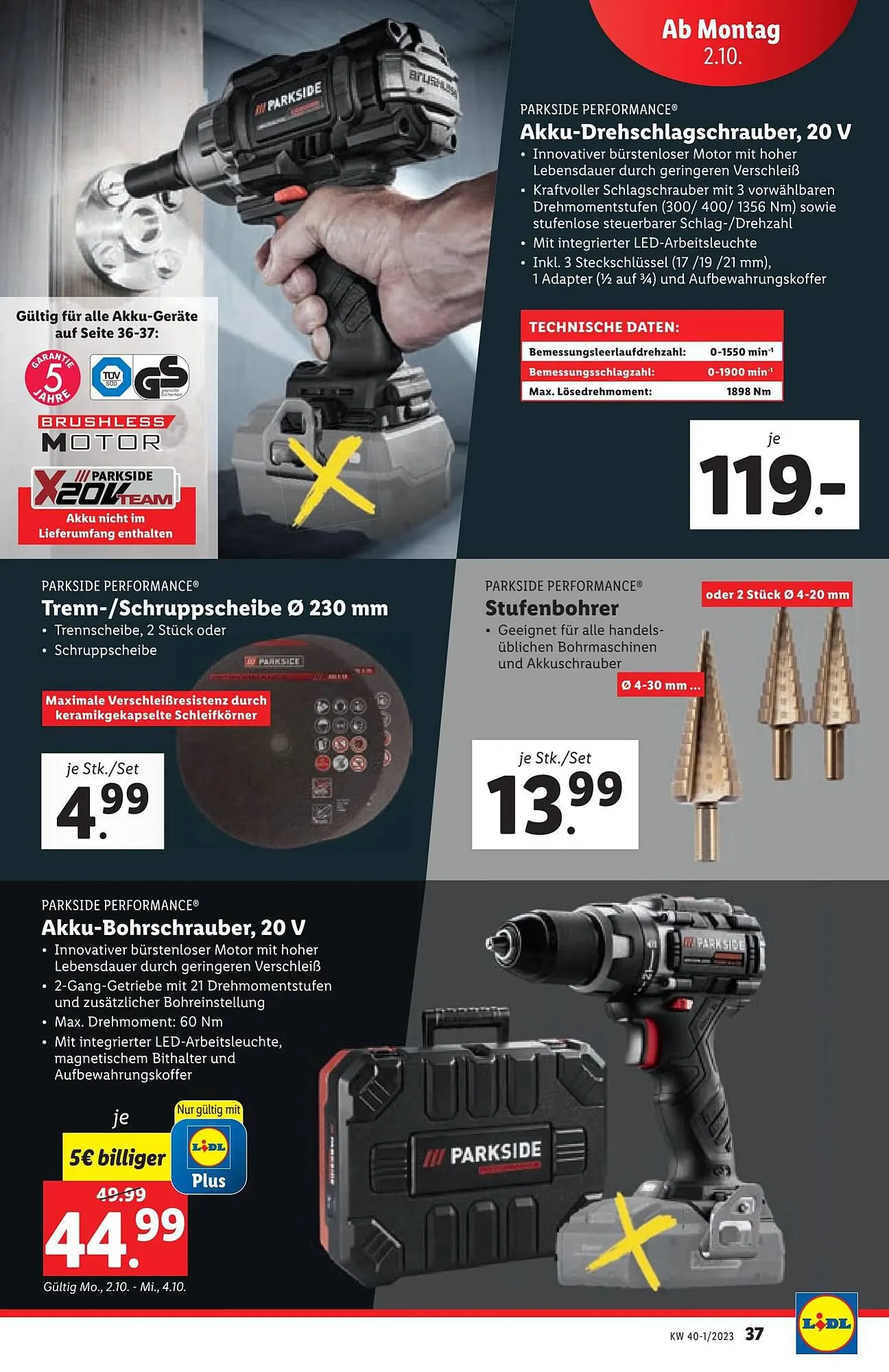 Lidl Flugblatt von 27. September bis 4. Oktober 2023 - Flugblätt seite 39