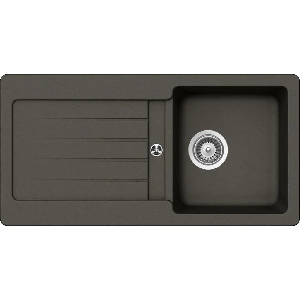 Schock Granitspüle »Family«, mit Ablauf und Abtropffläche, links und rechts einbaubar