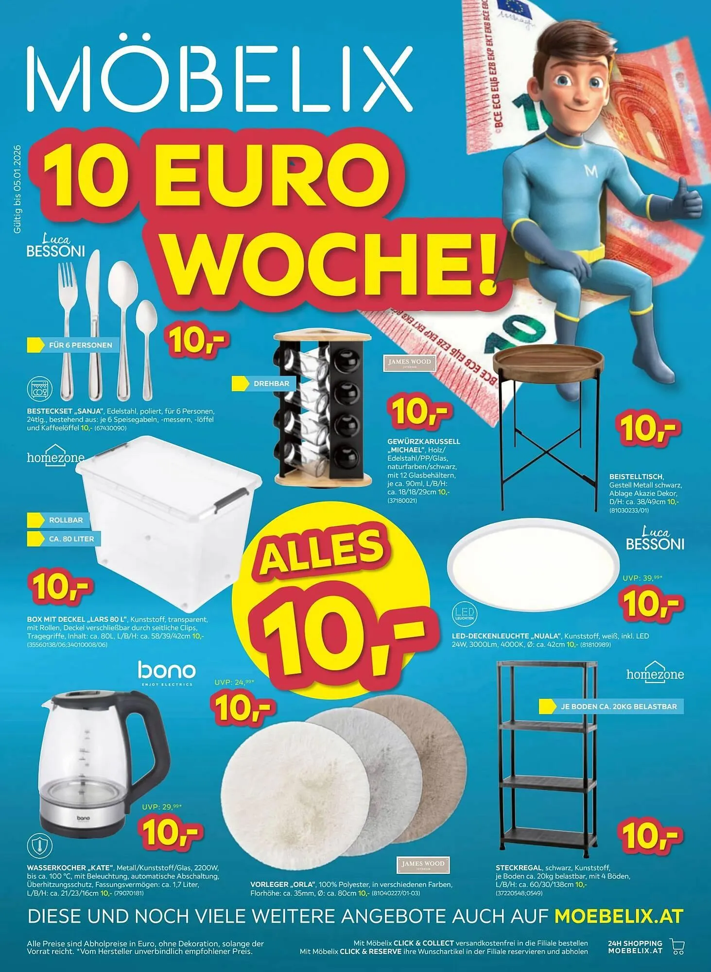 Möbelix Prospekt von 22. Dezember bis 5. Jänner 2026 - Flugblätt seite  1