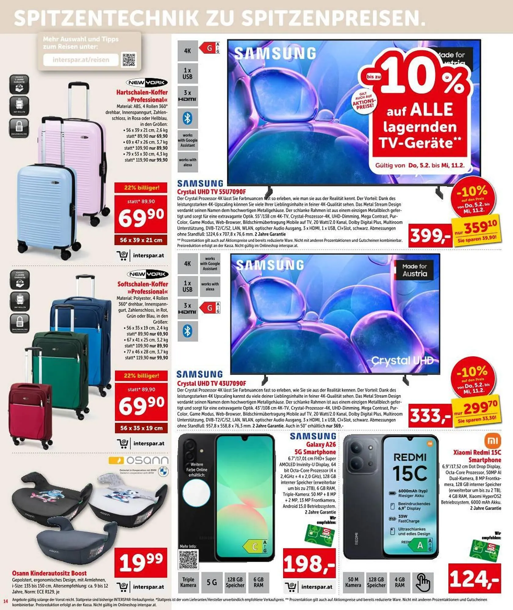 Interspar Flugblatt von 5. Februar bis 11. Februar 2026 - Flugblätt seite  14