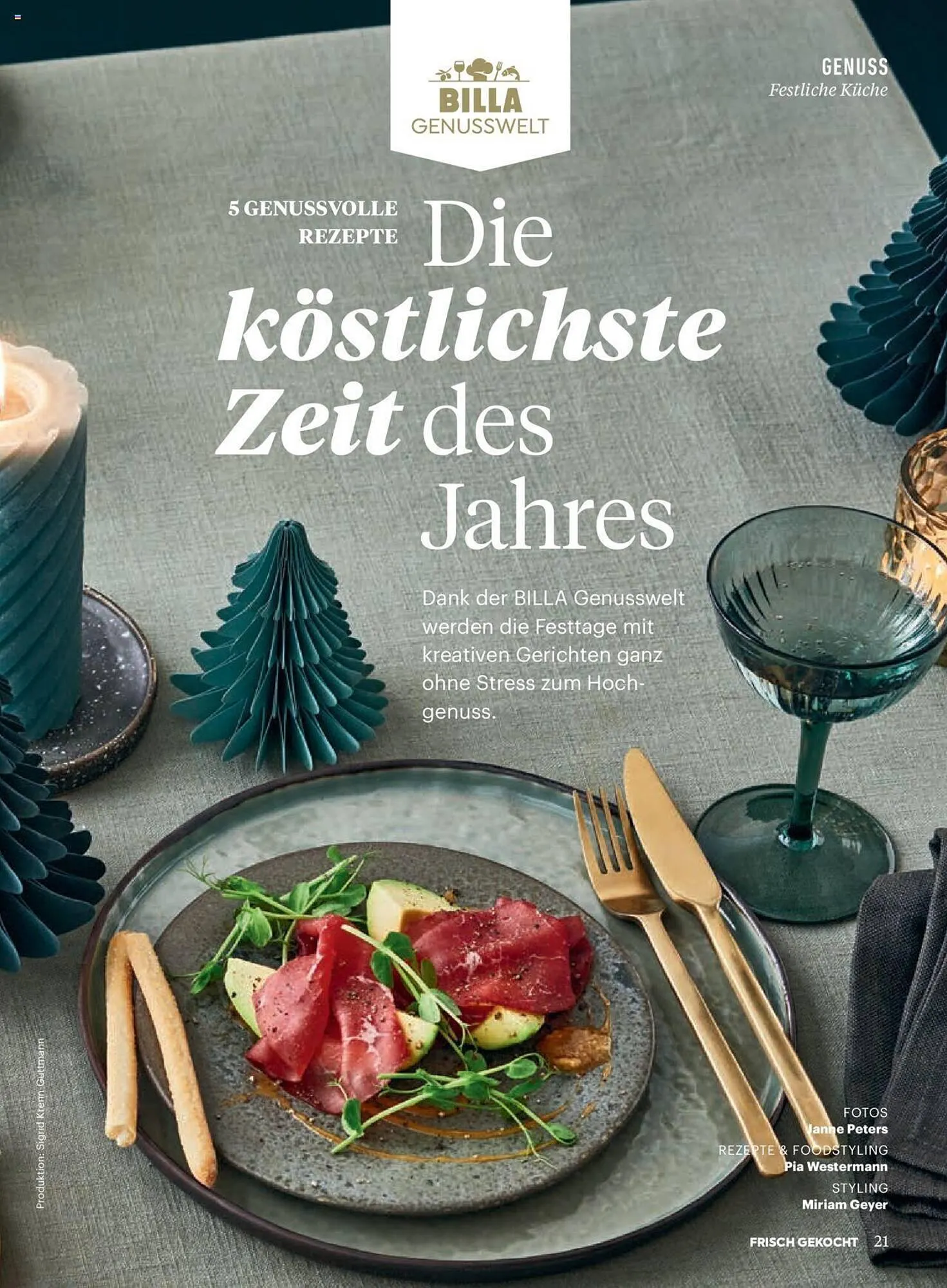 Billa Flugblatt von 1. Dezember bis 31. Dezember 2023 - Flugblätt seite 21