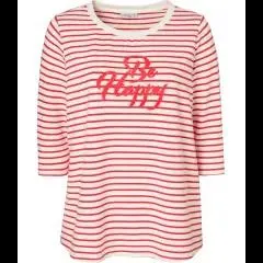 Sweatshirt mit Streifen Janina Plus, 3/4-Arm