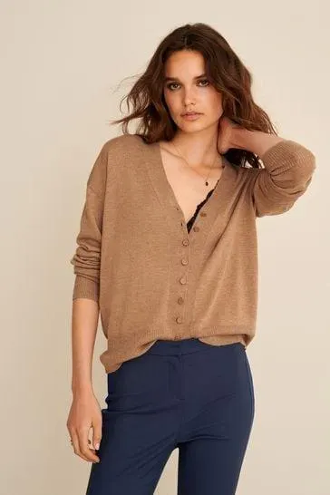 Strickjacke mit Knopfleiste