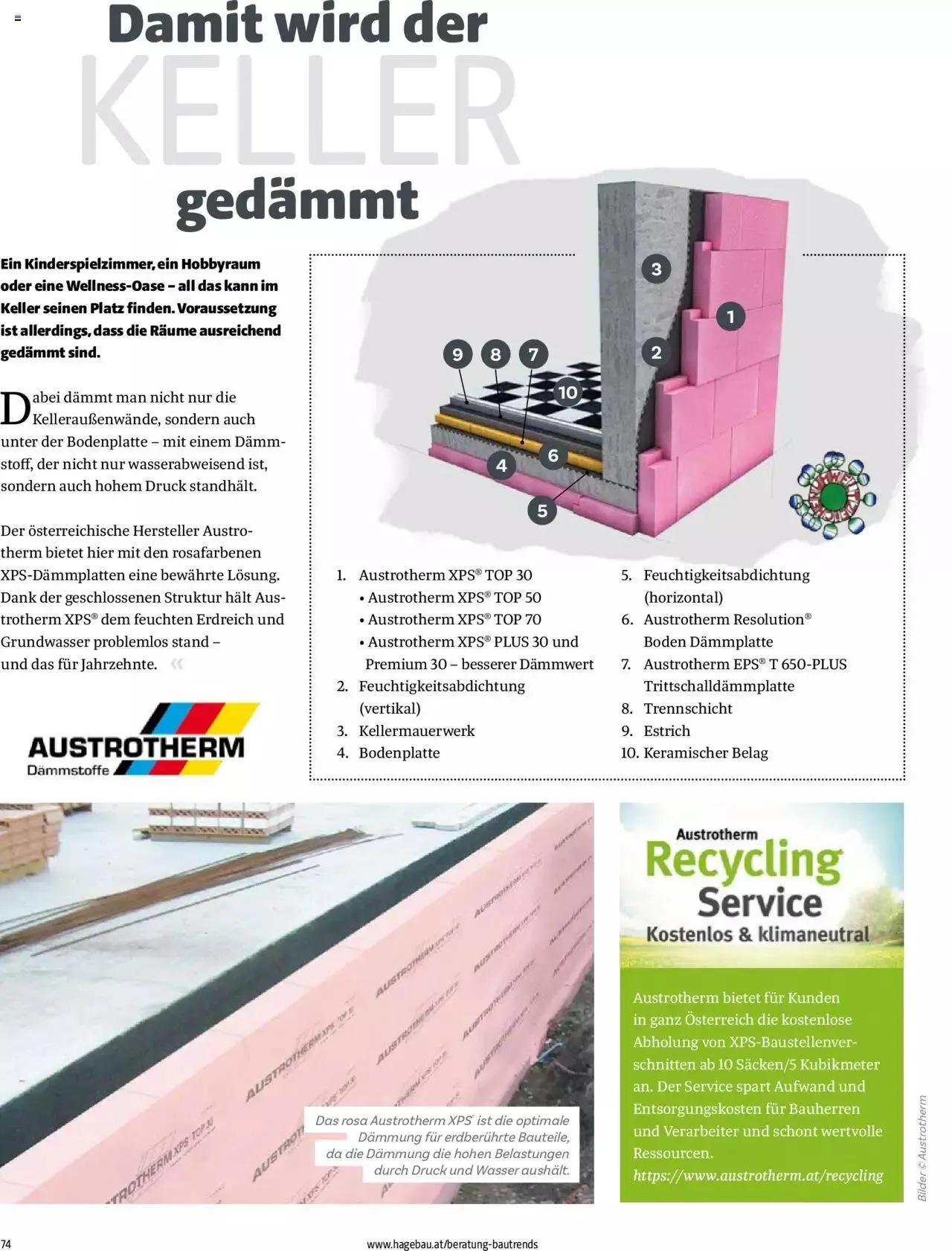 Hagebau Bautrends von 4. April bis 31. Dezember 2024 - Flugblätt seite  74