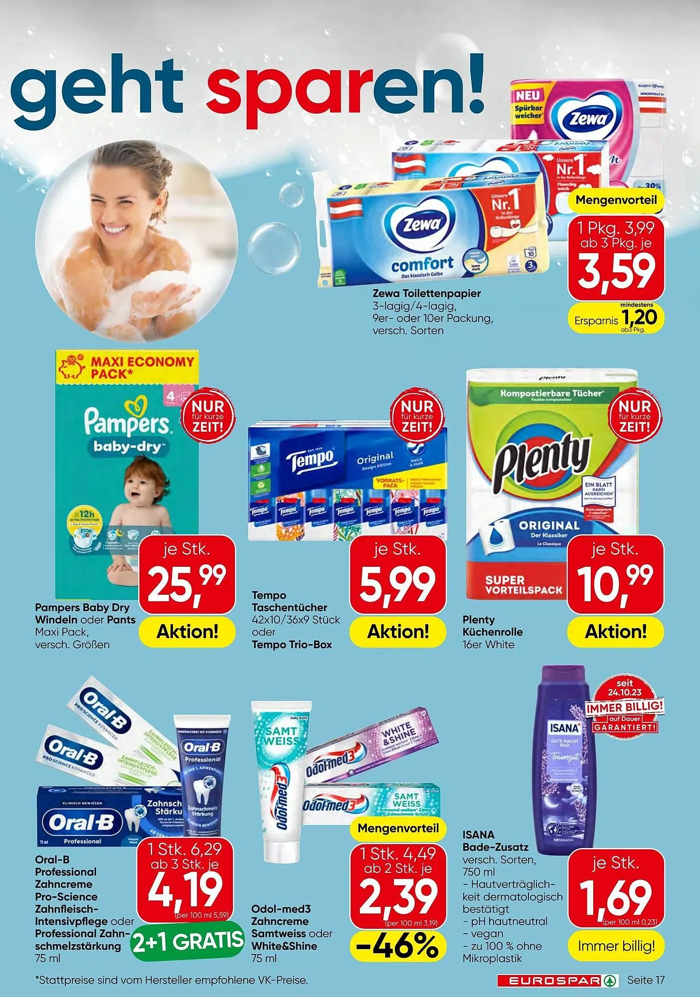 Eurospar Flugblatt von 18. Dezember bis 31. Dezember 2025 - Flugblätt seite  17