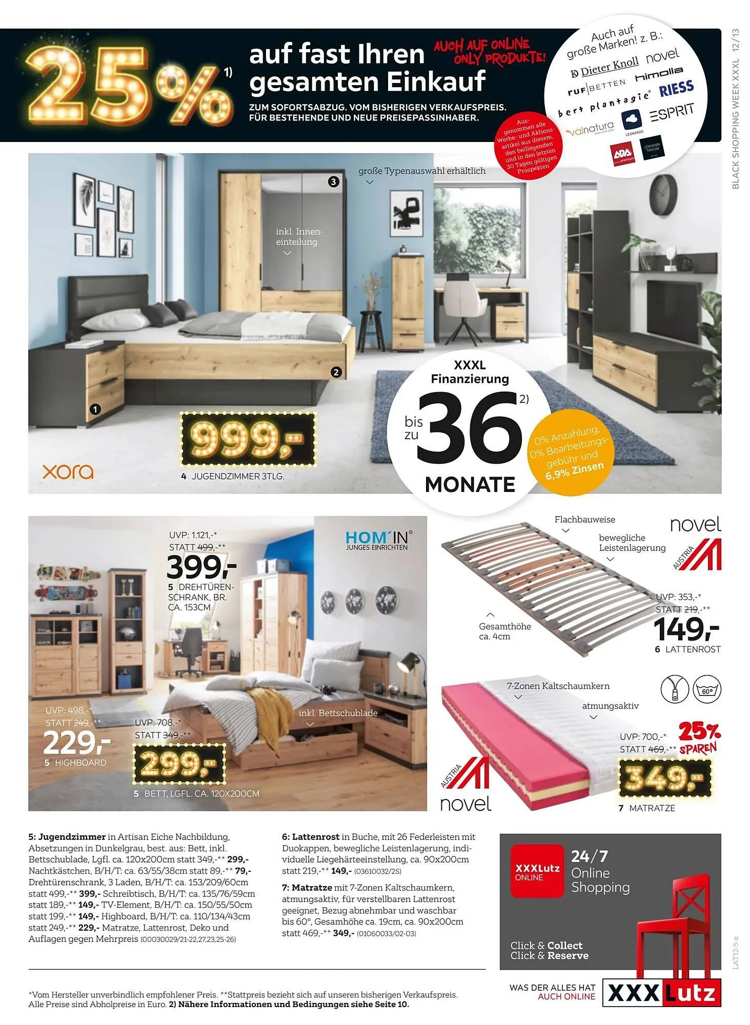 XXXLutz Prospekt von 24. November bis 8. Dezember 2025 - Flugblätt seite  13
