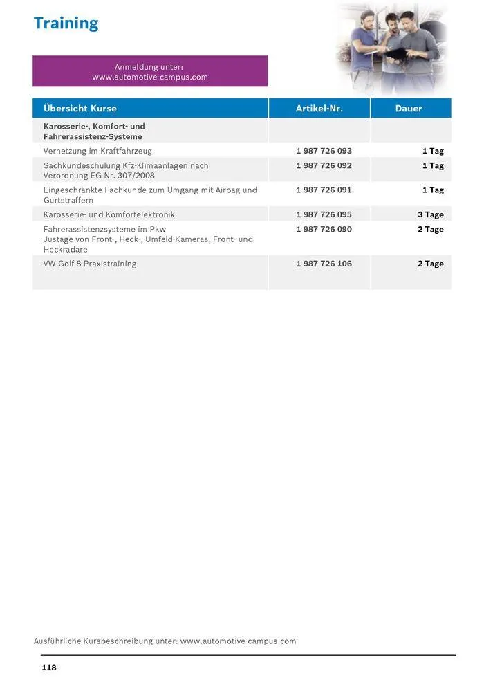 Werkstattausrüstung von Bosch von 21. Mai bis 31. Dezember 2024 - Flugblätt seite  118