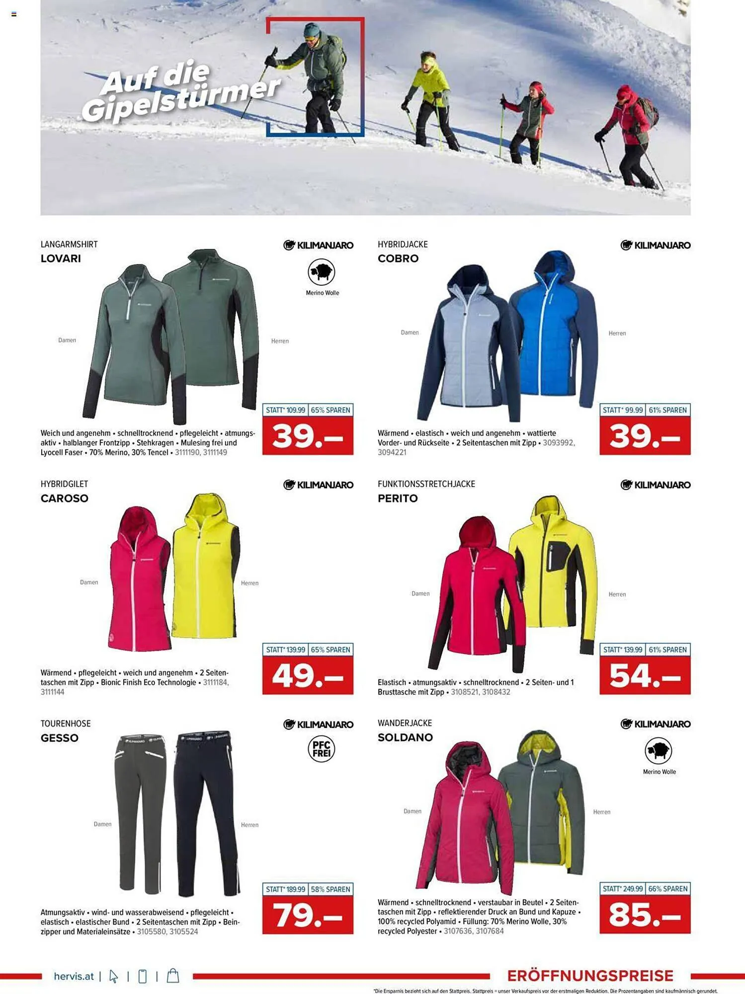 Hervis Flugblatt von 9. November bis 11. November 2023 - Flugblätt seite  4