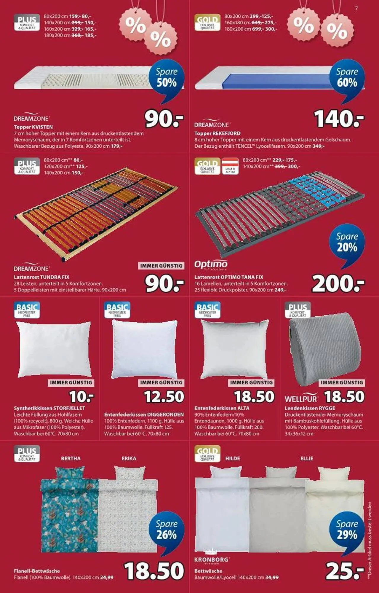 JYSK Flugblatt von 2. Jänner bis 10. Februar 2026 - Flugblätt seite  7