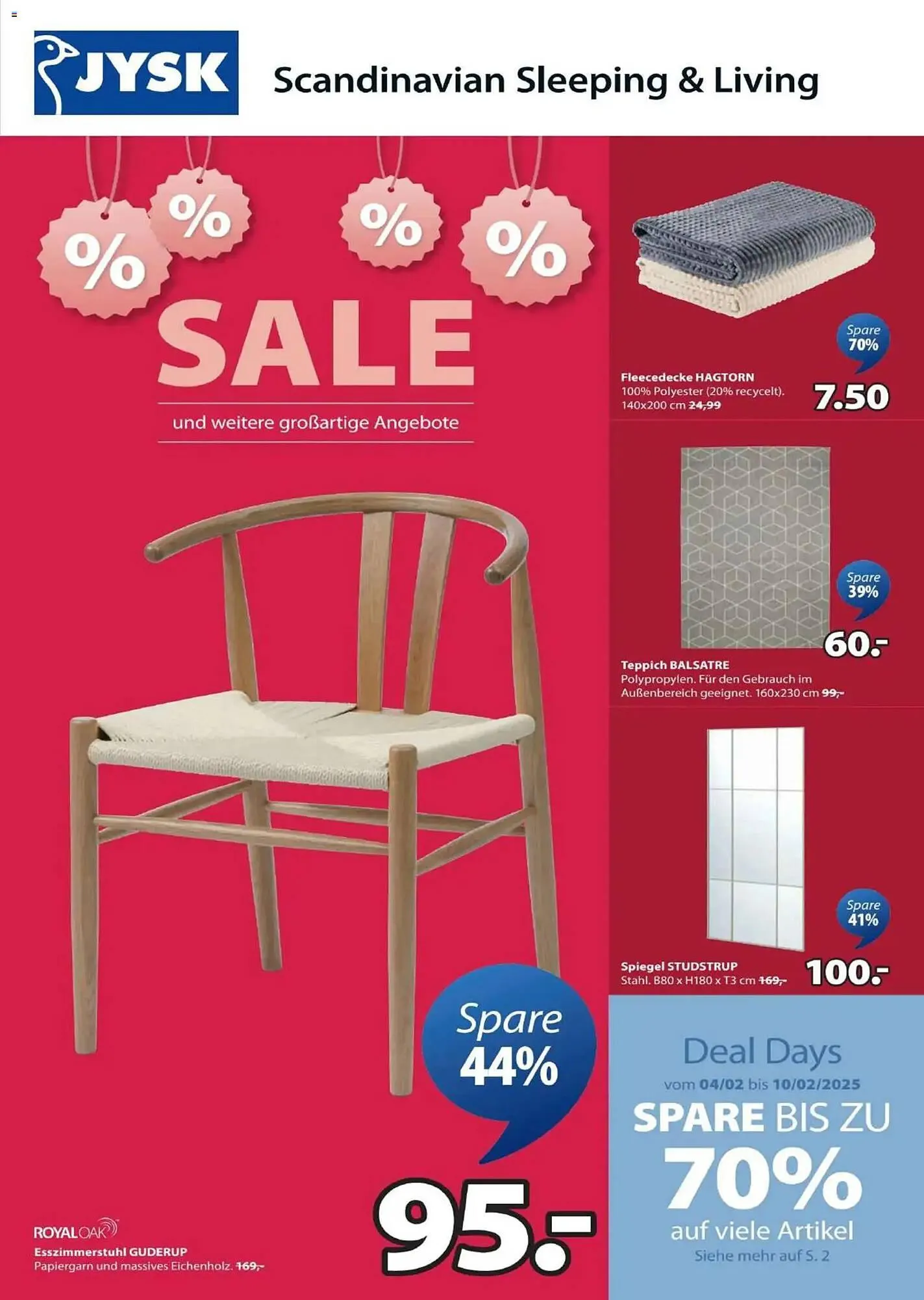 JYSK Flugblatt von 2. Februar bis 10. Februar 2026 - Flugblätt seite  1