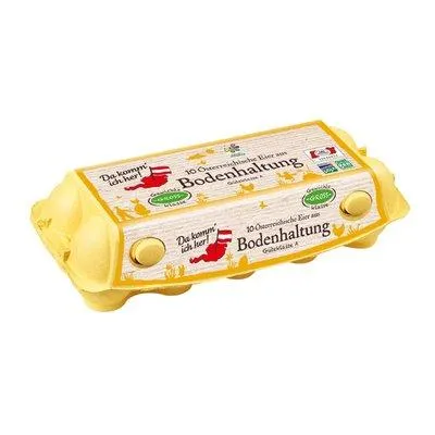 Da komm ich her! Eier aus Bodenhaltung L