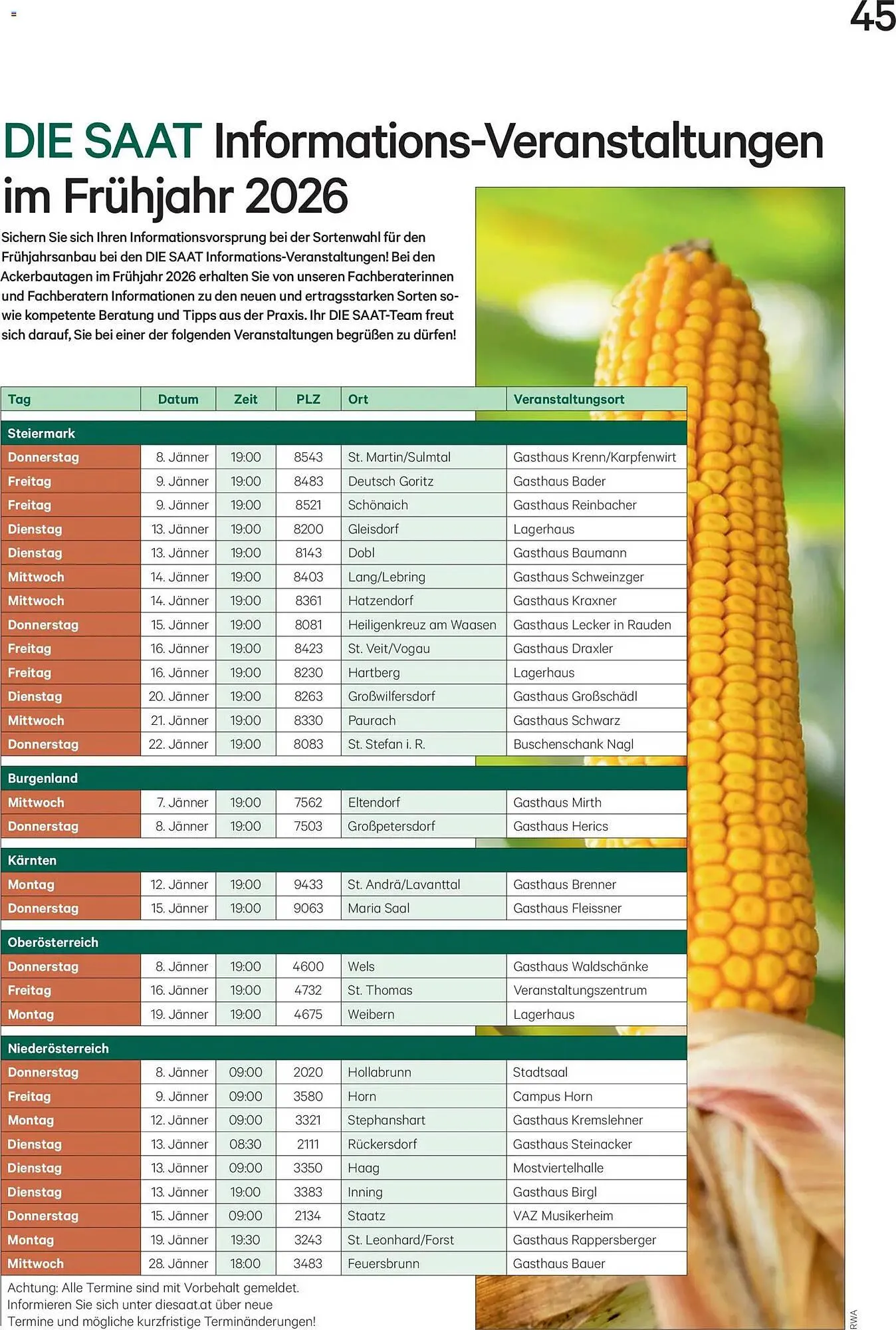 Lagerhaus Flugblatt von 1. Jänner bis 28. Februar 2026 - Flugblätt seite  45