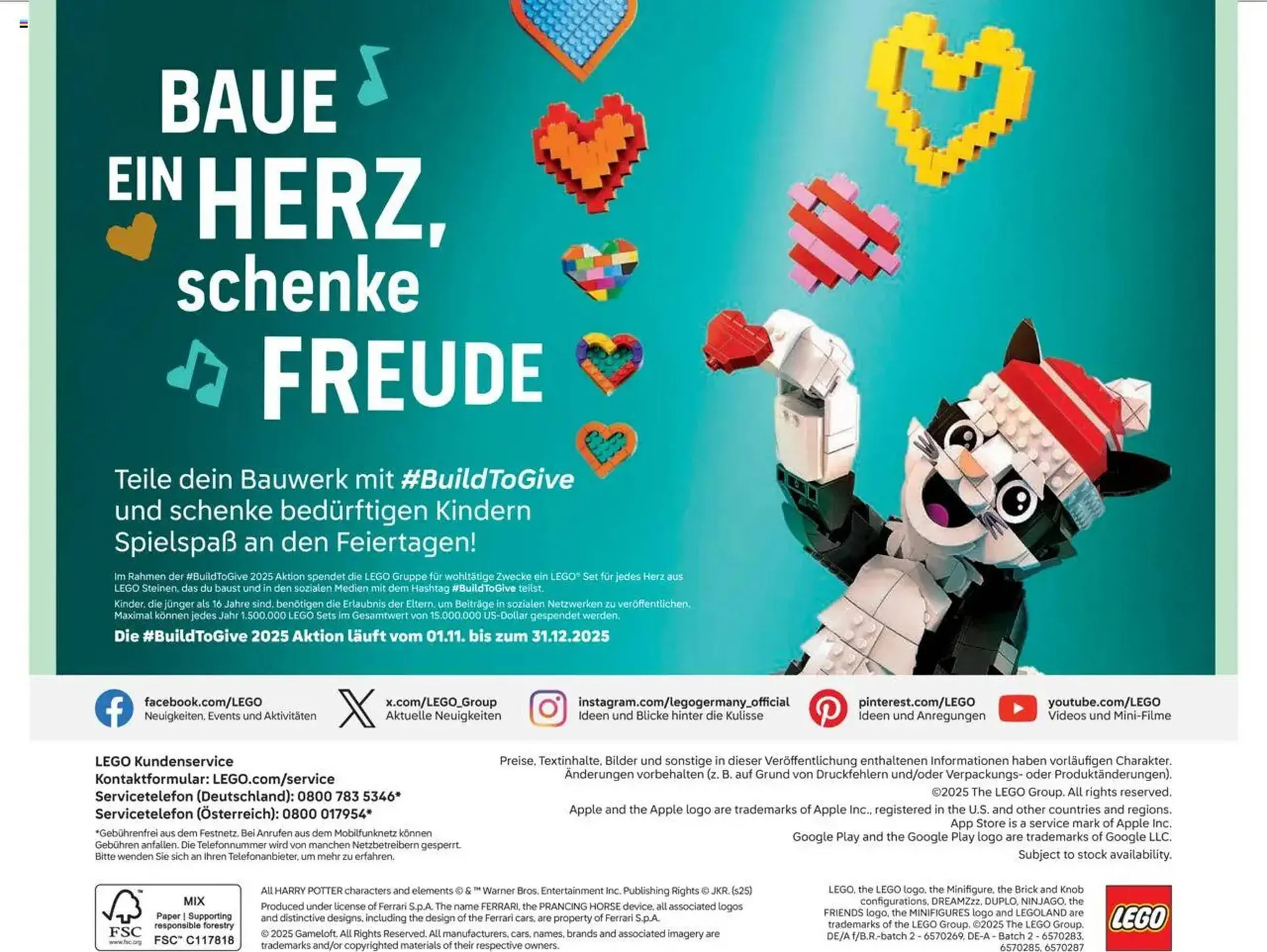 Lego Flugblatt von 1. September bis 31. Dezember 2025 - Flugblätt seite  172
