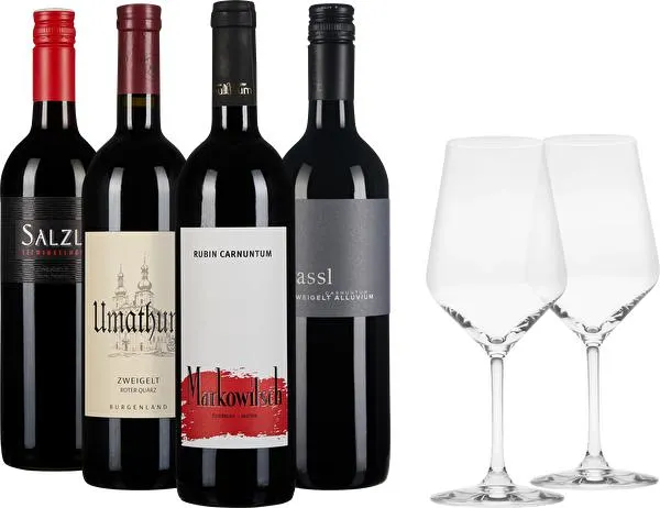 Zweigelt Probierpaket + 2 Gläser gratis