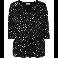 Shirt mit Punkten Janina Plus, 3/4-Arm