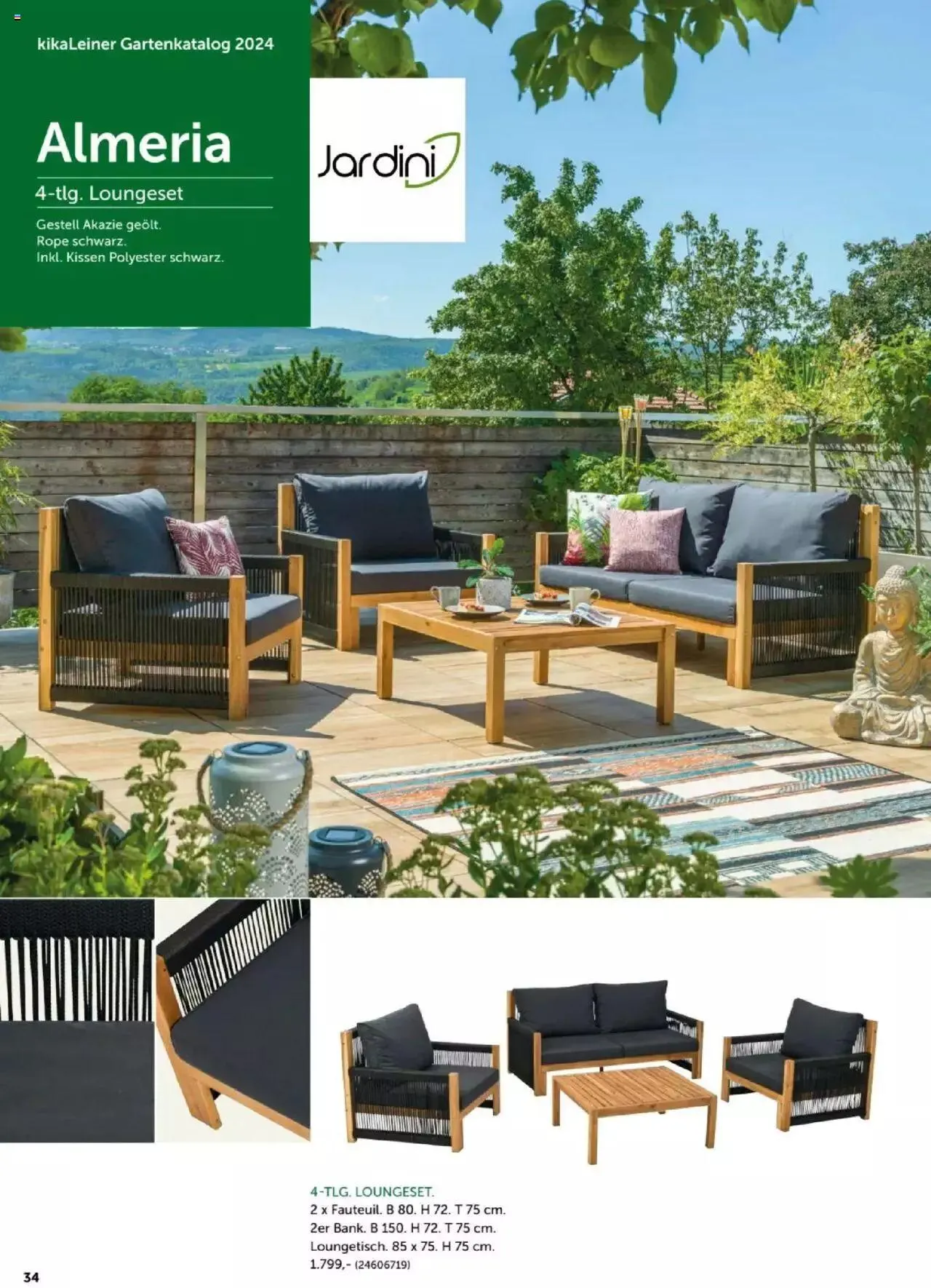 Leiner Garten Katalog 2024 von 4. März bis 30. September 2024 - Flugblätt seite 34