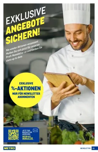 METRO Flugblatt - Metro profi von 20. August bis 2. September 2026 - Flugblätt seite  63