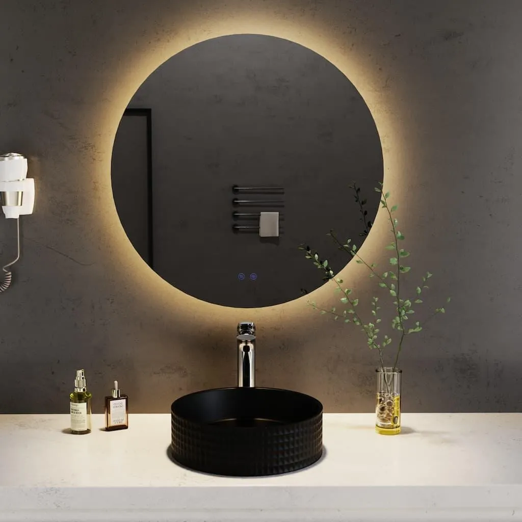 welltime LED-Lichtspiegel »Toledo rund, Spiegel mit LED Beleuchtung, Badspiegel« mit Anti-Fog Beschichtung