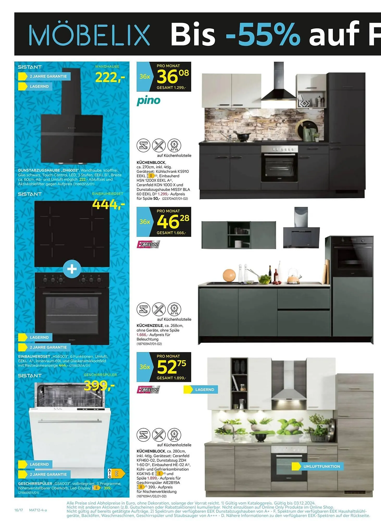Möbelix Flugblatt von 25. November bis 4. Dezember 2024 - Flugblätt seite 16